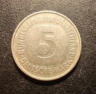 1975 F West Germany Five Deutsche Mark Coin