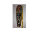 Vintage African Tribal Mask Hand Carved   Dot Painted