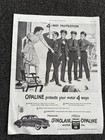 Lot 2 Vintage Motor Oil Print Ads 1950s Mobiloil Pegasus Sinclair Opaline Gas
