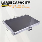 34 x22  Aluminum Card Display Case With Lock portable Trade Show Display Case