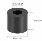 X300 M3 Id X 6 Mm L X 7mm Od Black Abs Plastic Spacer Bead Stand Off 3x6x7mm Usa