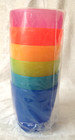 Discontinued Ikea Kalas Kids Semi-transparent Cups Set 6 Original Design colors