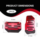 2 Pcs Automatic Transmission Pedal Covers  Non-slip Car Pedal Covers  Alloy Gas