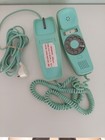 Western Electric Teal Green Blue Trimline Telephone Desk Rotary Phone Untested