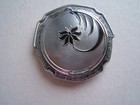 Vintage Evans Rouge   Powder Silver Tone Compact W  Handle