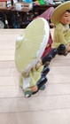 Trio Of Vintage Mcm Style Asian Chalkware Figurines