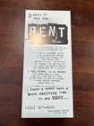 Rent Now Broadway Musical Flyer Ad Jonathan Larson