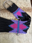 34    Size Western Wool String Girth Cinch Teal Aztec Design