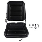 Black Universal Seat Adjustable Backrest For Forklift Garden Tractor Lawn Mower