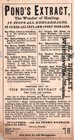 Pond s Extract Co - Cures Inflammatory Diseases - New York   London Trade Card