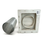 Mid America 8 x7  Vinyl Master Dryer Exhaust Vent Cover Natural Linen 369   Tube