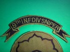 2 Vietnam War Patches  9th Infantry Div  Sniper   Us 9th Infantry Division