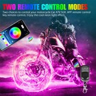 16pcs Motorcycle Rgb Led Strip Light Under Glow Neon Kit Bluetooth App Control