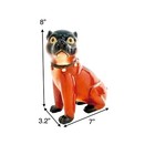 Pug Dog Statue Pair Porcelain Figurine Vintage Collectible Decor Gift