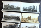 C  1940s Reading Railroad Steam Engine Locomotive Snapshot Photo Lot Of 10