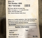 New Intralox 8095 Series 1000 Flat Top Acetal Gray 15 21ft X 12  W - No Box