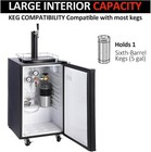 97l Beer Kegerator Single Tap Draft Beer Dispenser Full Size Keg Refrigerator