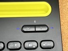 Logitech K480 Bluetooth Wireless Multi-device Compact Keyboard Black yellow