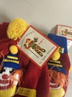 Vintage Harlequin Designs Clown Cynthia Mckinney Kids 3-6 Gloves Scarf 1987 Nwt