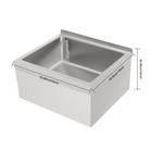 Commercial Wall-mounted Mop Sink Stainless Steel Floor Mop Sink Rectangular