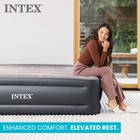 Intex Dura Beam Plus Deluxe Blow Up Air Mattress Bed With Built In Pump  King
