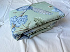 Pottery Barn Kravet Meadowlark Reversible Duvet Cover  Green  Queen  Linen Blend