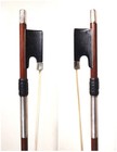 German Workshop 4 4 Violin Bow  Mid 1900s  Banded Silver- Lined Frog  Brazilwood