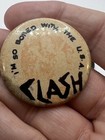 Vintage Unique The Clash Pin Button Pinback Rare I   m So Bored With The Usa