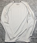 Authentic Under Armour Compression Shirt Mens Large Long Sleeve White
