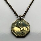 New York City Strip Tease Peep Show Token Pendant Show World Center 42 St 001735