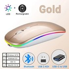 2 4ghz Wireless Optical Mouse Usb Rechargeable Rgb Cordless Mice For Pc Laptop