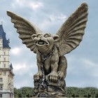 Gothic Chained Gargoyle Statue Sculpture  Medieval Cathedral Yard Ornament Decor
