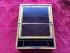 Large Antique Victorian Wooden Lap Desk Box W Mother Of Pearl Inlay W key Works