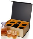 Kanars Whiskey Decanter Set 25oz Liquor Bottle With Crystal Glasses Men Gift