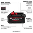 18v Milwaukee 48-11-1881 Forge M18 Xc8 0 8ah Li-ion Cordless Power Tool Battery