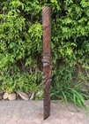 Hand Carved Hawaiian Style Tiki Totem Wooden Mask 39 x 6 in