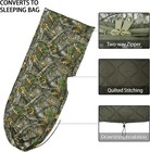 Tongcamo Poncho Liner Hoodie With Pocket Insulated Military Sleeping Bag Wate   