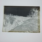 Antq Glass Plate Photo Negative Slide 5x7 Gibson Girl Hiking Manchester Ny