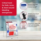 First Aid Only 91137 Critical Essentials Bleeding Control Kit For Chest Wounds