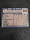 1984 Style Ozzy Osbourne Trading Card And Novelty Guitar Pick 