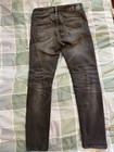 American Eagle Outfitters Men   s Next Level Flex Gray Distressed Skinny Jeans