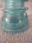 Vintage Hemingray No  42  Green blue aqua Glass Insulator