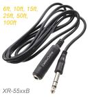 1 4   6 3mm  Stereo Trs Male To Female Shielded Pro Audio Extension Cable