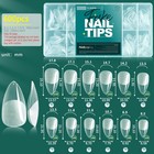 Nailpop 600pcs Medium Ballerina Press On Nail Tips Full Cover For Salon Use