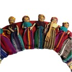 Handmade Wreath Of Ethnic Women  Mexican  South American  32 Dolls 3    Tall 