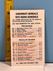 1975 Cincinnati Bengals Football Schedule Hudepohl Beer   Burger Beer