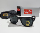 Ray-ban Rb2140 904 Wayfarer Sunglasses Black Frame Glass Gray Lens 50-22 Mm