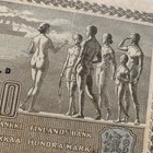 Finland 100 Markkaa Banknote 1939 Nude Allegorical Group Finnish Currency B999