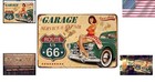 Waterproof Vintage Route 66 Garage Tin Sign - Perfect For Bars   Restaurants