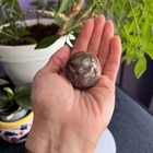 Black Flower Agate Sphere  4 